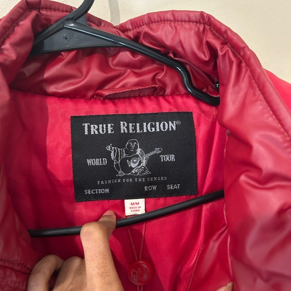 True Religion Vibrant Red Outerwear